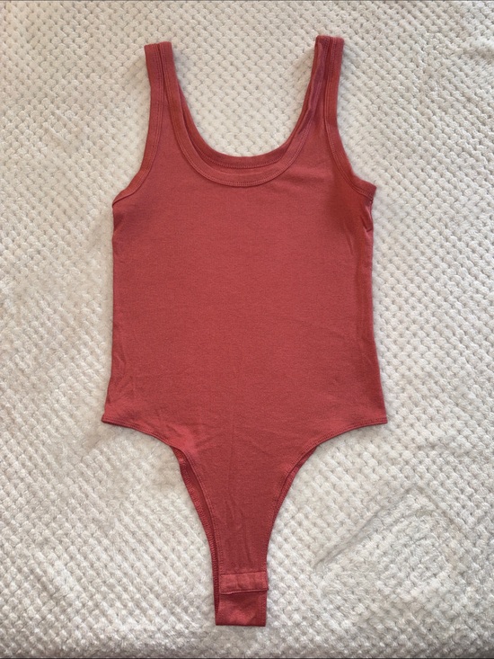 a new day Tops - 🌸 NWOT A New Day Ribbed Bodysuit – Women’s Small | Rose Pink Sleeveless Bodysuit